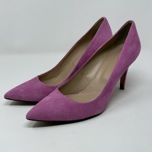 Rare J. Crew Elsie Classic Suede Pumps Size 9 M Pink Rose Blossom Retail $248